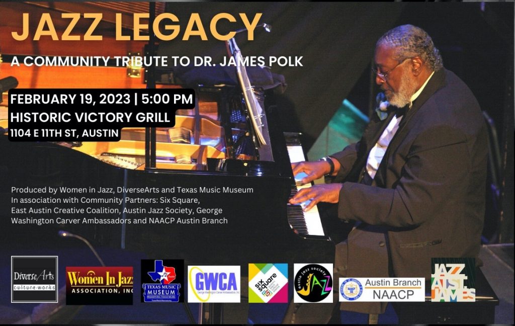 Produced by Women in Jazz, DiverseArts and Texas Music Museum In association with Community Partners: Six Square, East Austin Creative Coalition, Austin Jazz Society, George Washington Carver Ambassadors and NAACP Austin Branch - 1