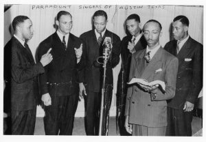 Paramount Singers - Photo courtesy Rev. A.C. Franklin, Texas Music Museum Archives