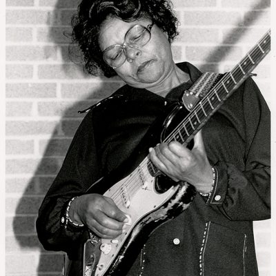 Gloria Jean Brown Manor Shredding a guitar like a boss