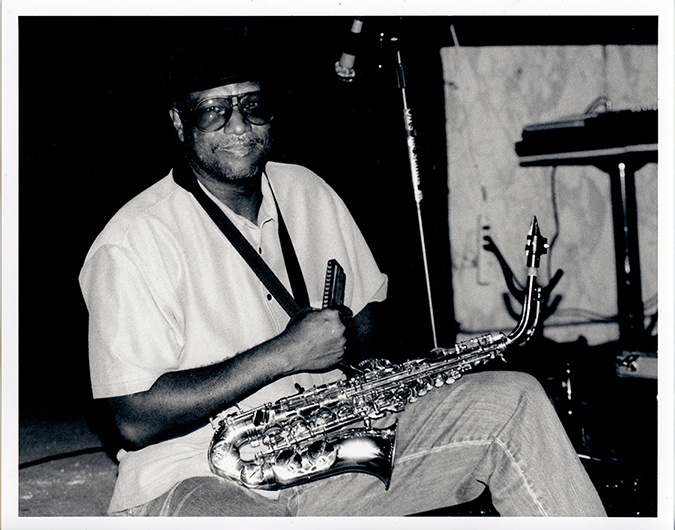 Mel Davis with his Saxophone