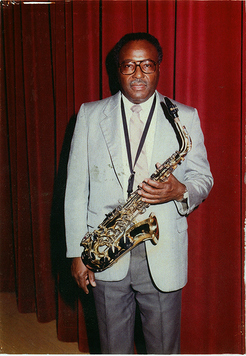 Saxophonist Walter Shaw. Texas Music Museum Archives