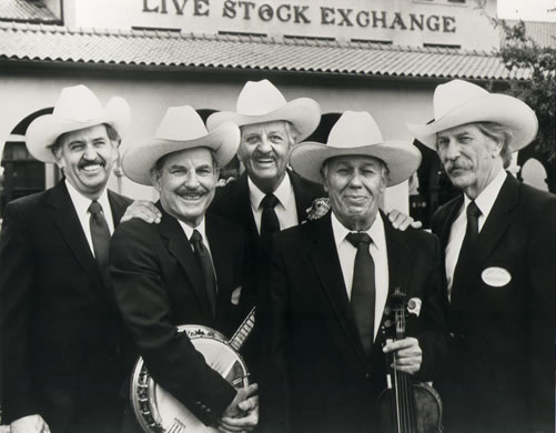 Light Crust Doughboys - (L-R) Jerry Elliott, Smokey Montgomery, Jim Boyd, John Strawn & Bill Simmons - photo courtesy of The Light Crust Doughboys